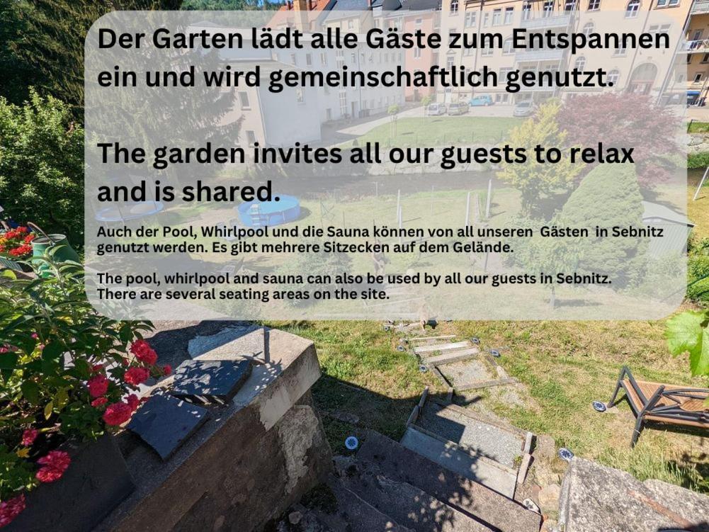 F1 - Urlaubsmagie - Helle Wohnung Mit Sauna & Pool & Whirlpool Sebnitz Exterior foto